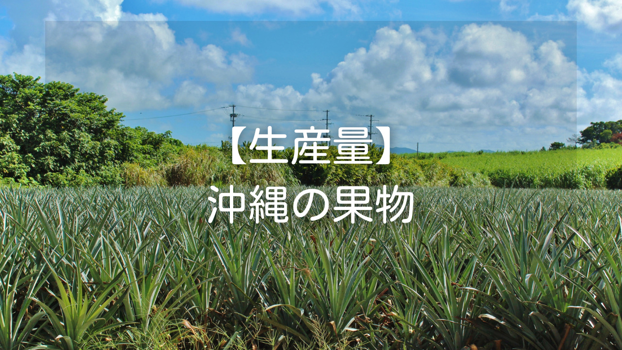 沖縄 果物 生産量